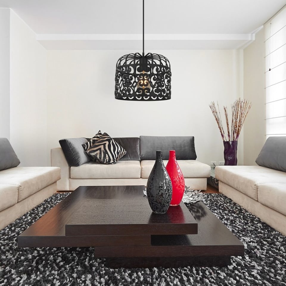 საკიდი Rabalux 2156 Alessandra 1 E27 60W შავი