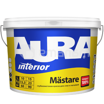 ინტერიერის საღებავი ჭერისთვის Eskaro Aura Mastare 10 ლ