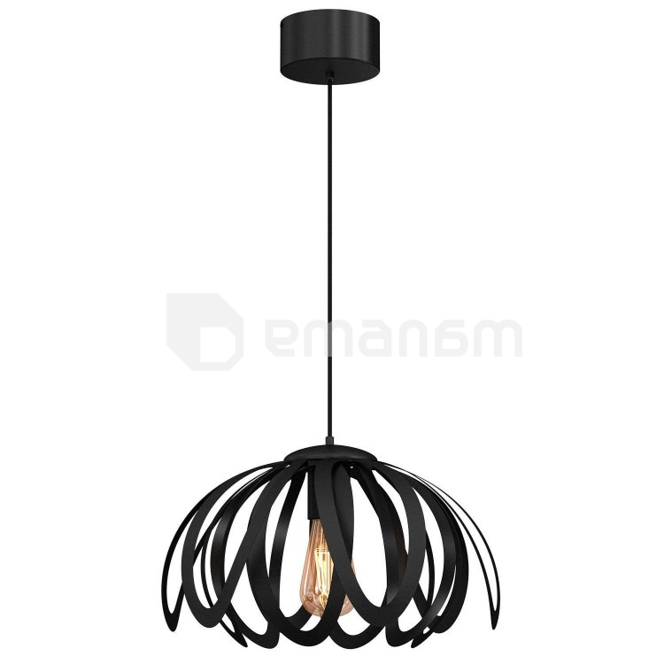 საკიდი LUMINEX 1 Orchid E27 1x MAX 60W შავი 4098