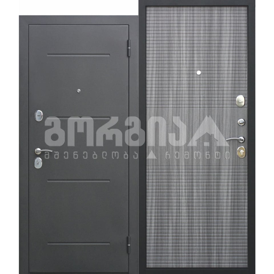 ლითონი კარი FL-28 2200*960 ტაბაკო მეტალი/მდფ გარე 1.2