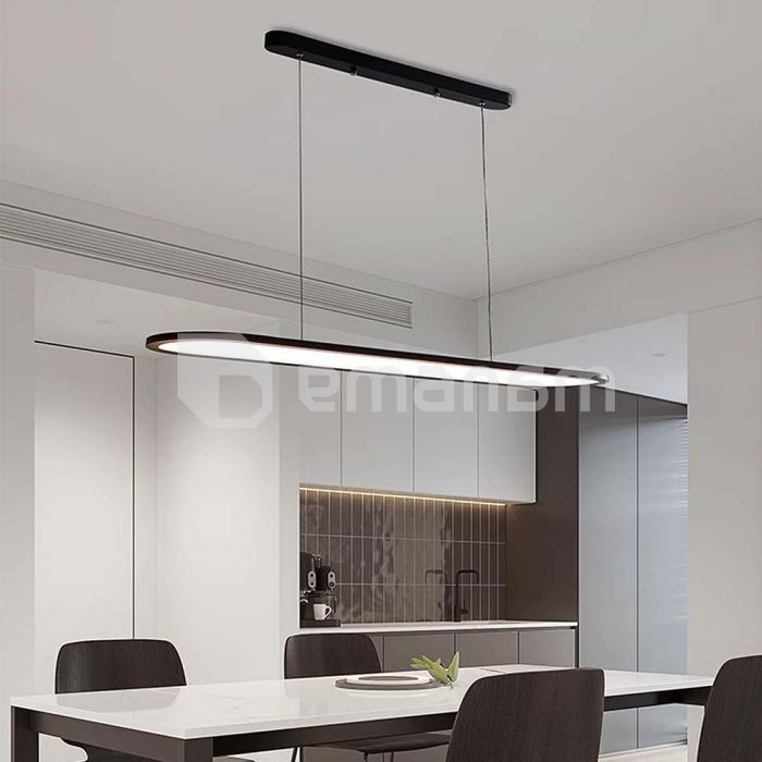 ჭაღი LED V-TAC 24W 3000К 3000Lm შავი ფერი 10046