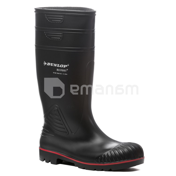 ჩექმები რეზინის ქიმიური Dunlop 9ACSA 44 შავი