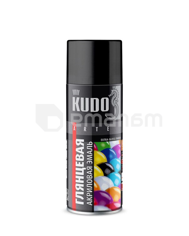 აეროზოლი ემალი Kudo RAL9003 თეთრი პრიალა  520 მლ