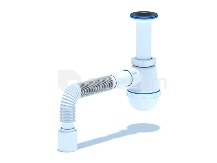 სიფონი დრეკადი მილით  ANI PLAST 1/2"40х40/50 A0115EU