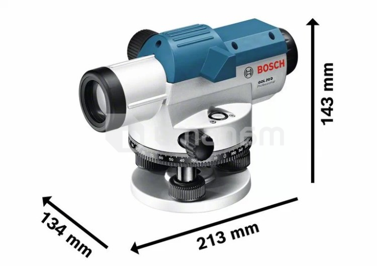 ოპტიკური ნიველირი Bosch GOL 20 D Professional (0601068402)