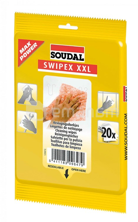 ტექნიკური ხელსახოცი Soudal Swipex 20 ც
