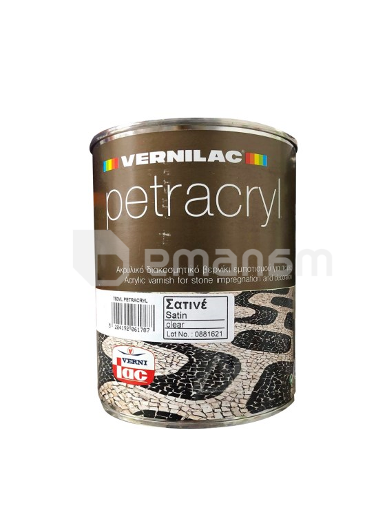 ლაქი ქვის Vernilac petracryl აბრეშუმისებრი 8890 2.5 ლ