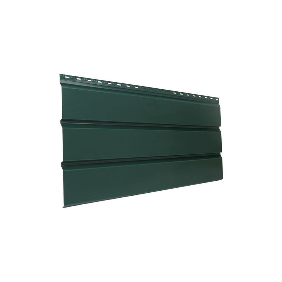 84-იანი ფერადი თუნუქის საიდინგი 0.35X345 პრიალა RAL 6005 NOVA