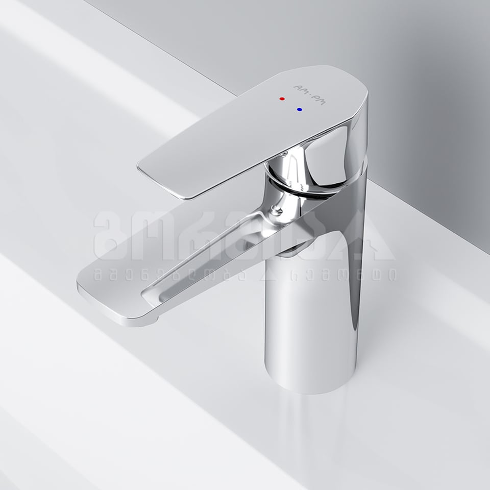 ხელსაბნის შემრევი ქრომირებული  GEM F90A02100