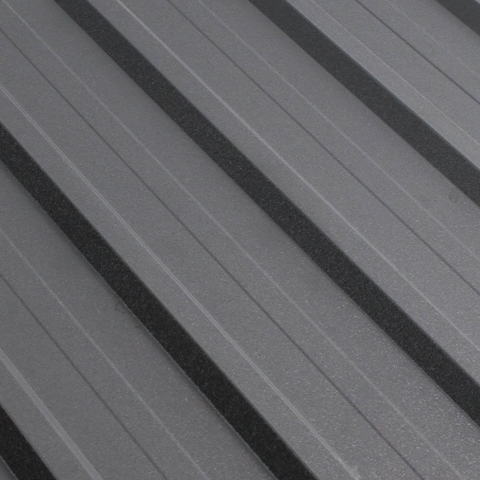 პროფილირებული ფერადი თუნუქის სახურავი 0.5x1090 ხაოიანი RAL7024 NOVA