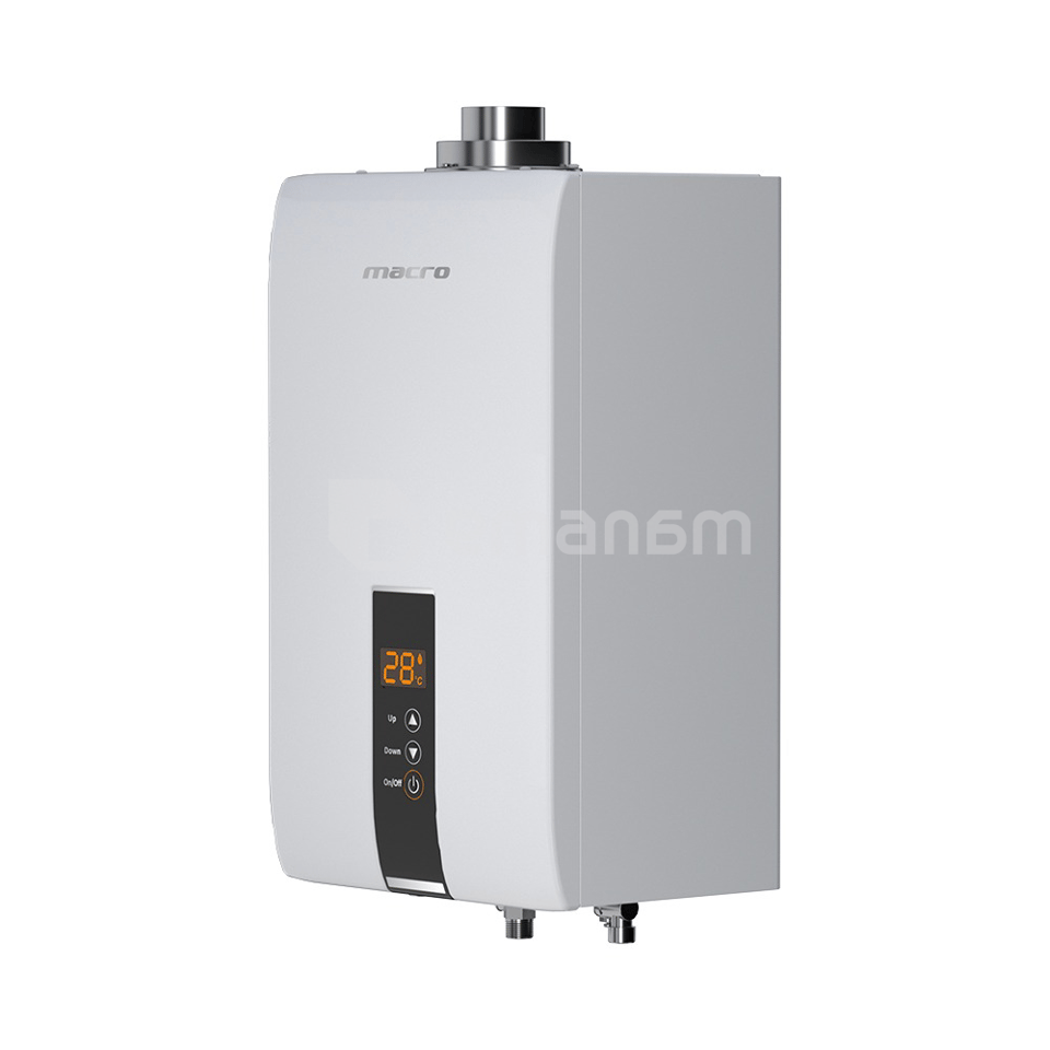 გაზის წყლის გამაცხელებელი საკვამურით Macro JSG24-12Q6S 12 L