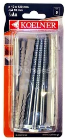 დიუბელი ჩარჩოსთვის  KKD Koelner 10x120 6 ც B-KKD10120