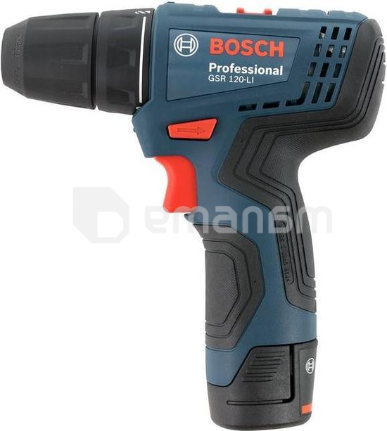 სჭვალსახრახნი Bosch GSR 120-LI (2X2,0AH)