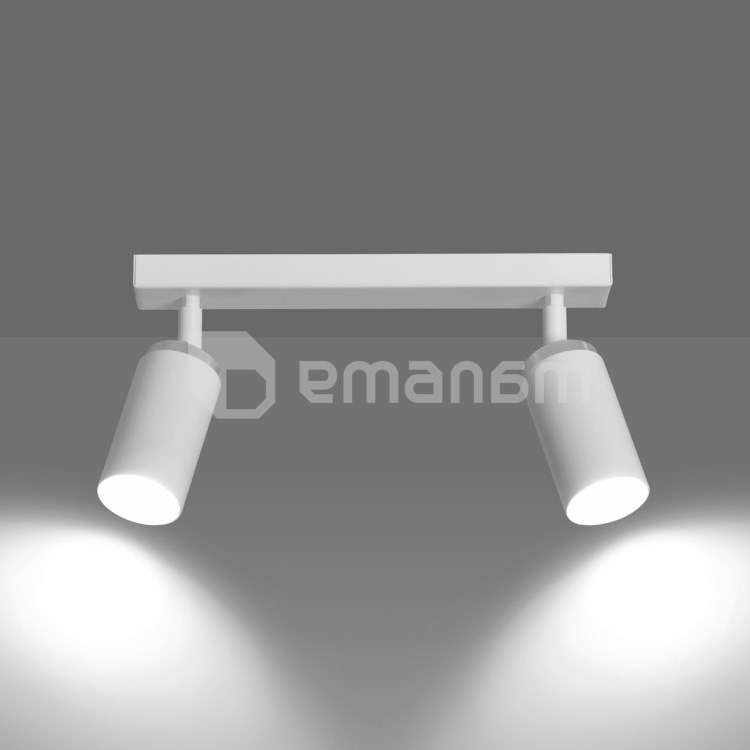 სპოტი 2 EMIBIG HERA თეთრი GU10 2x MAX 30W