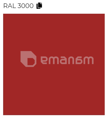 დეკორატიული საშრობი Terma IRON S წითელი Ral 3000 Soft (GD) 925/500