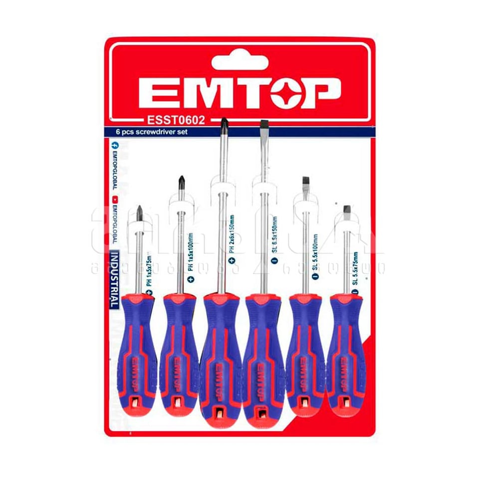 სახრახნისების ნაკრები 6ც Emtop-ESST0602