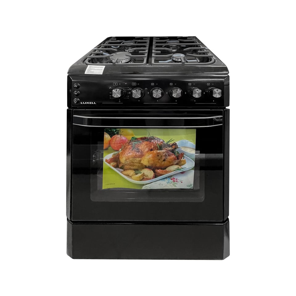 გაზქურა LUXELL LF60-GG40F BLACK