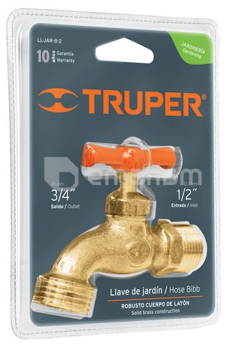 ონკანი შლანგისთვის Truper LL-JAR-B-2 1/2"-3/4"