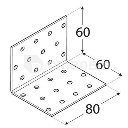კუთხედი პერფორირებული KM5 Domax 4105