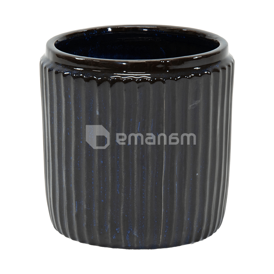 ქოთანი კერამიკული Mega Collections Hamlet Cylinder Night D25H25