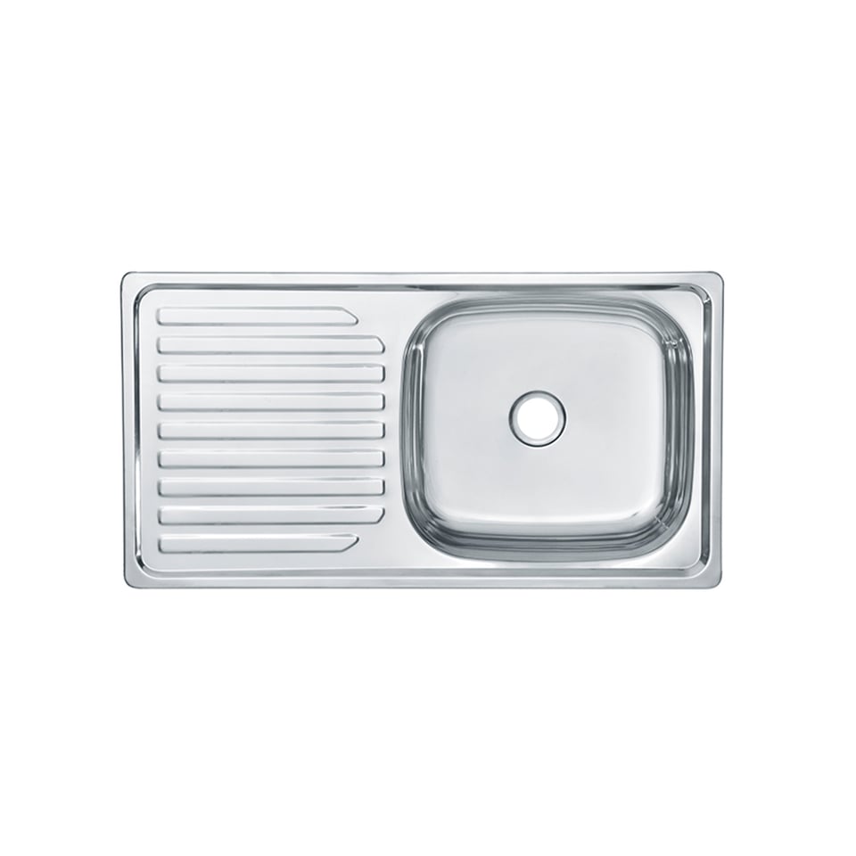 სამზარეულოს ნიჟარა+სიფონი LS-7540SA 750*400*180 (0.6MM)RIGHT