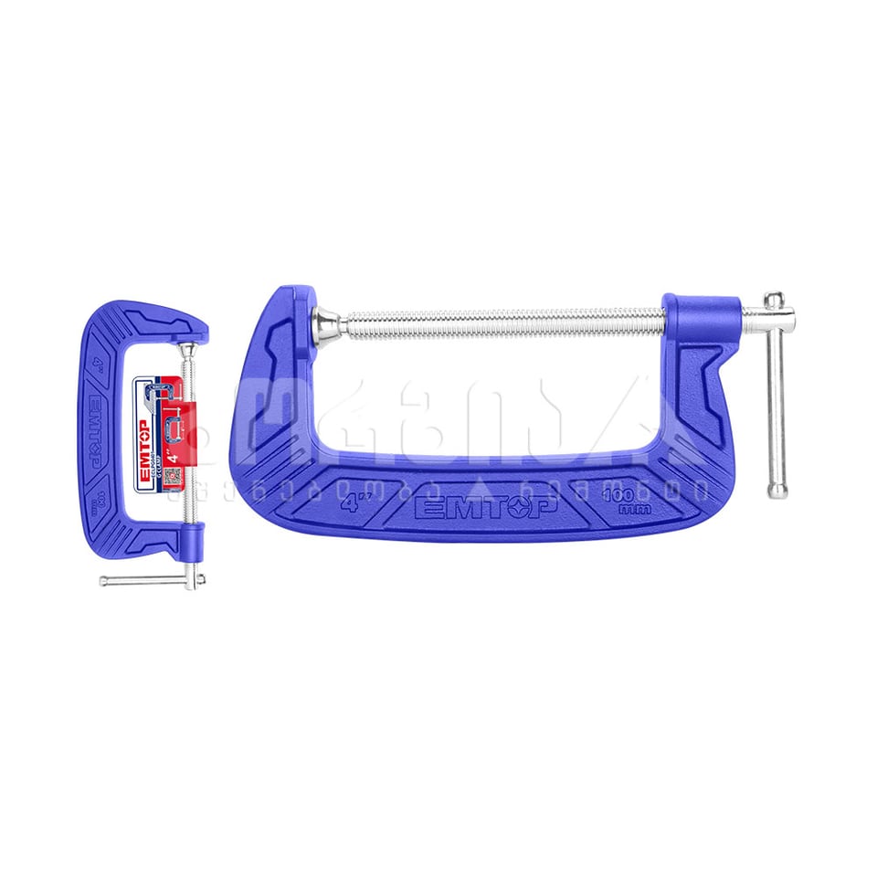 G-ფორმის მომჭერი 4"/100მმ Emtop-ECLPG0401