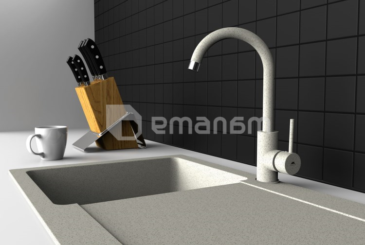 შემრევი ონკანი სამზარეულოს RUBINETA Axe-33 (BG)