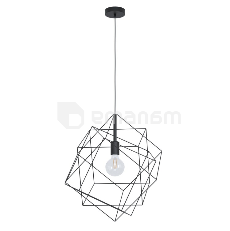 საკიდი Eglo STRAITON 1 E27 1x MAX 60W შავი 43359