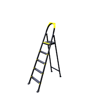 კიბე LEO 4+1 METAL STEP LADDER