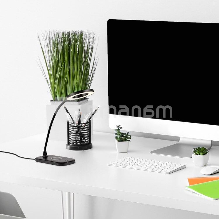 მაგიდის სანათი Rabalux Hardin 5W 2700 6000K USB შავი თეთრი 74013