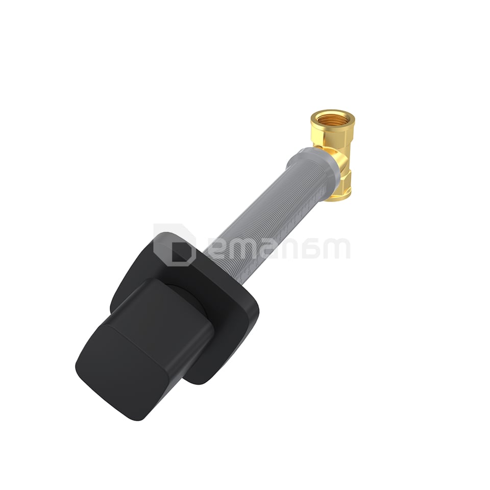 დეკორატიული ვენტილი IZYAPI 10 0080 1/2" Black