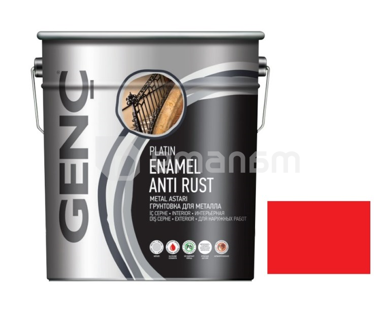 პრაიმერი ანტიკოროზიული Genc Synthetic antirust წითელი 20 კგ