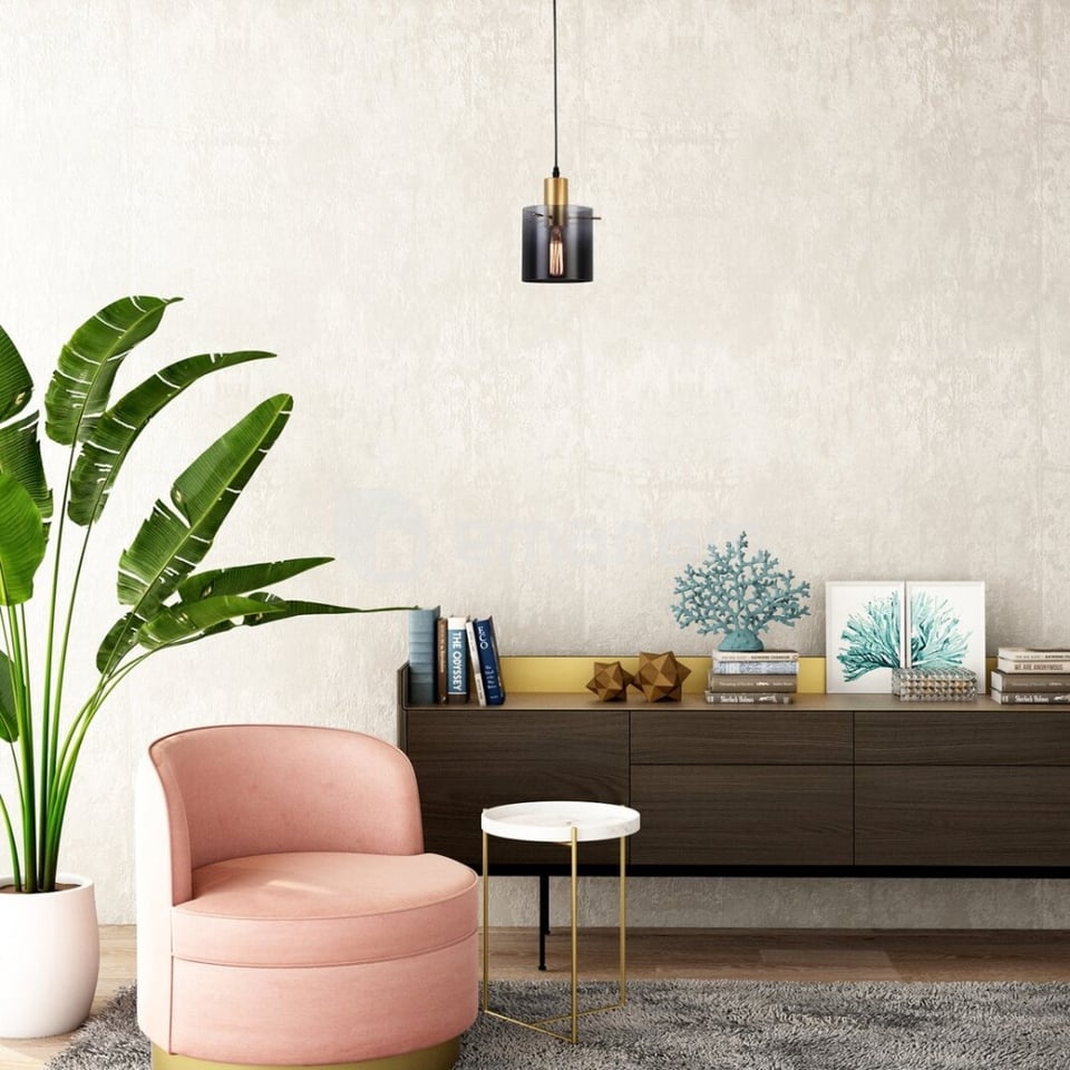 საკიდი Rabalux Donati 1 Е27 h1500 5222 ოქროსფერი ტონირებული შუშა