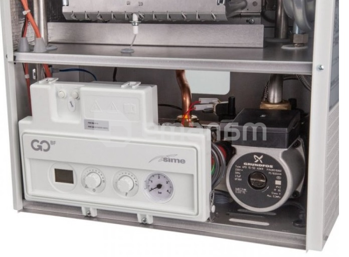 ქვაბი კედლის გაზის Sime GO 25 BF 8116500 + კოაქსიალური მილი