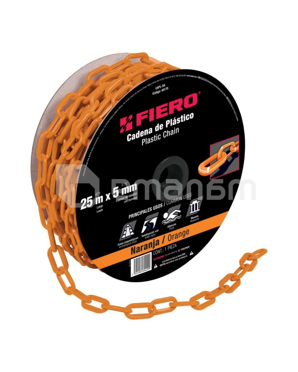 ჯაჭვი პლასტმასის Fiero CAPL-5A ნარინჯისფერი