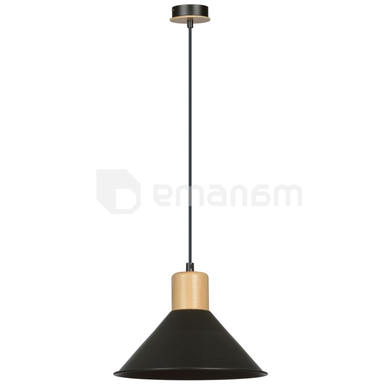 საკიდი EMIBIG Rowen 1 E27 1x MAX 60W შავი