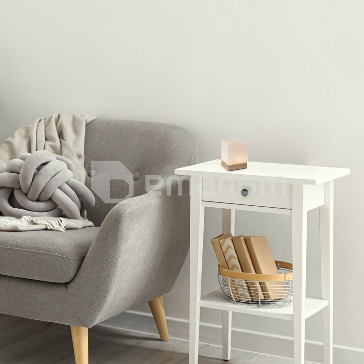 მაგიდის სანათი Rabalux Pirit 1.2W 3000K ხე თეთრი 76003