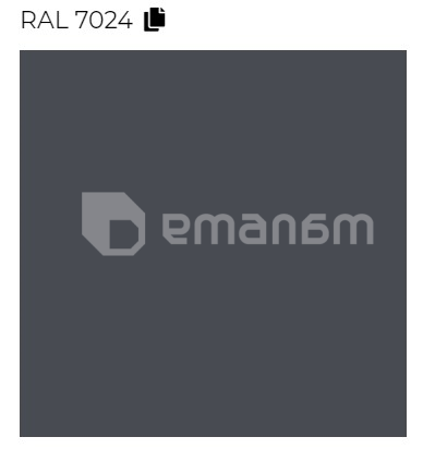 დეკორატიული რადიატორი Terma PIER გრაფიტი Ral 7024 Soft (SX) 1380/410
