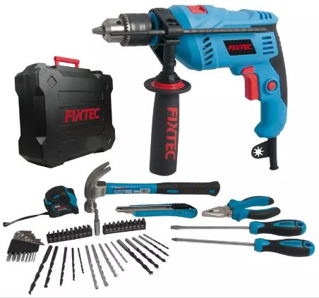 ელექტრო დრელის კომპლექტი / IMPACT DRILL WITH ACCESSORIES