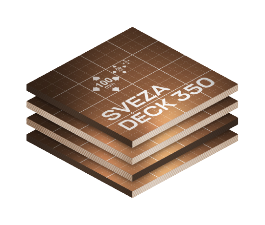 SVEZA ლამინირებული დექი მარკირების ბადით 350, 18X1220X2440
