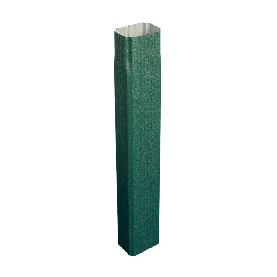 ოთხკუთხა წყალსაწრეტი მილი 0.50x350 RAL 6005 ხაოიანი (2000 მმ.)