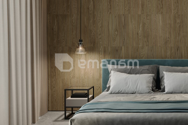 პანელი ფრეზირებული მუხის შპონისგან Lamele3D Vardo 600x600x11 მმ