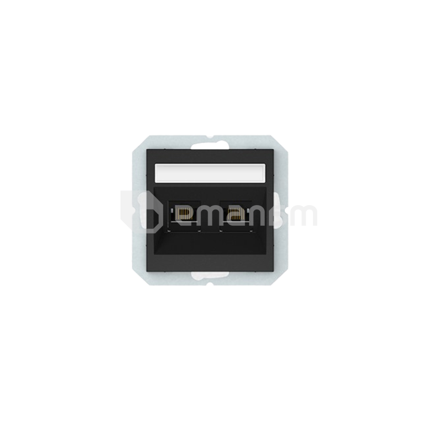 როზეტი Vilma QR1000 RJ45 PC 2 შავი