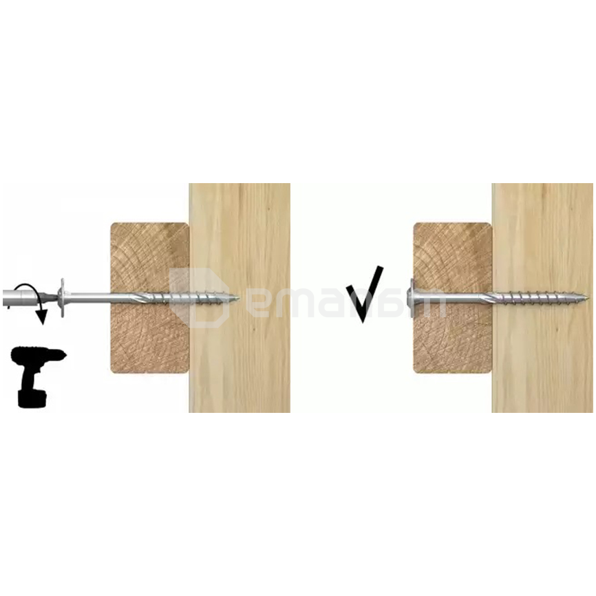 მილისი პლასტიკური ღრუ სივრცეებისთვის R-P3-CS-80200-WH 8х200 მმ 100 ც.