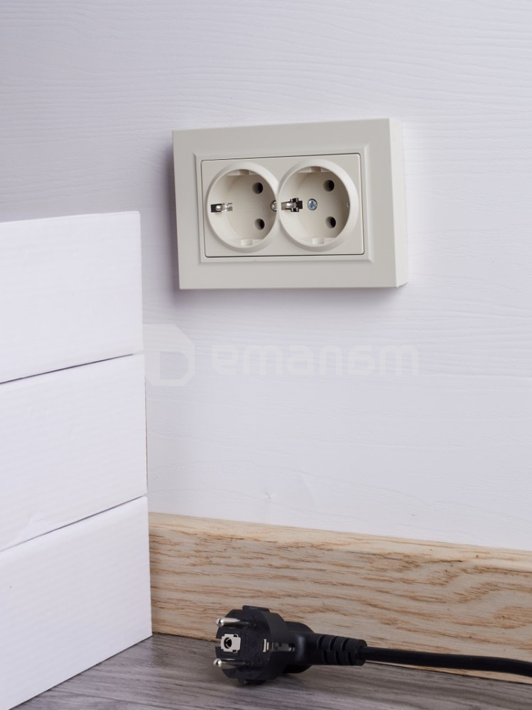 როზეტი IEK RS12-3-BrKr 2 BRITE 16A ბეჟი