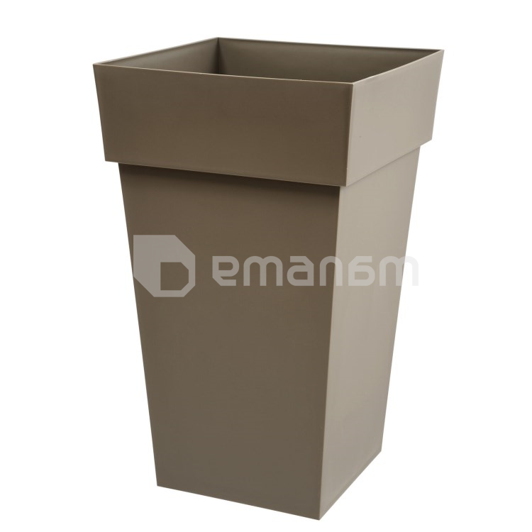 ქოთანი პლასტმასის EDA Plastiques POT TOSCANE CARRE 39 X 39 X 65სმ 62ლ