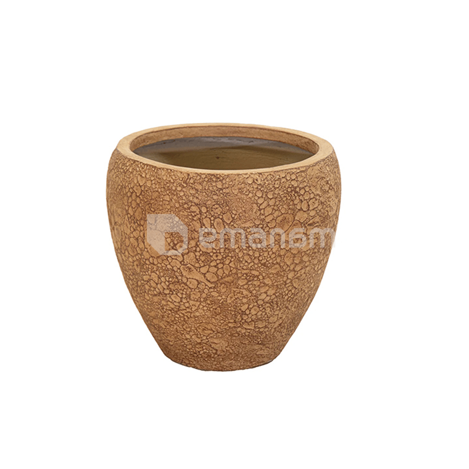 ქოთანი კერამიკული Mega Collections Roxy Belly Camel D31H28