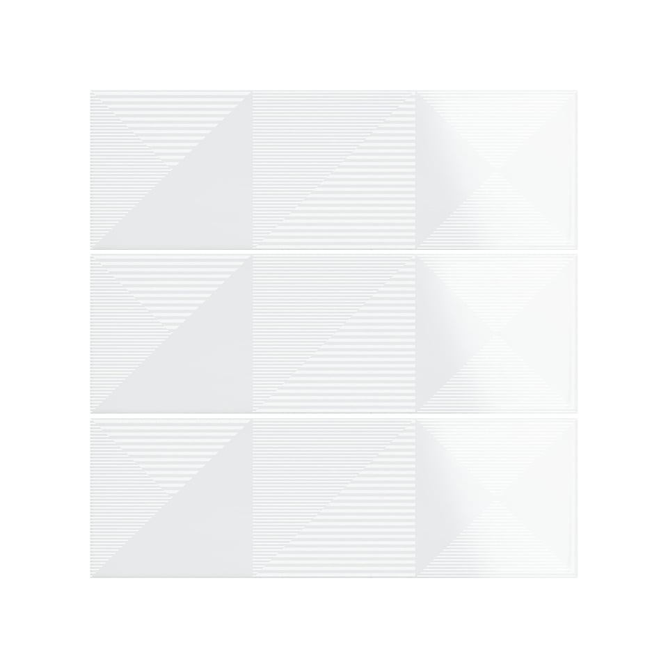 კაფელი Crayon White Decor 10*30.5