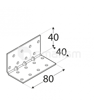 კუთხე პერფორირებული Domax KMP 3