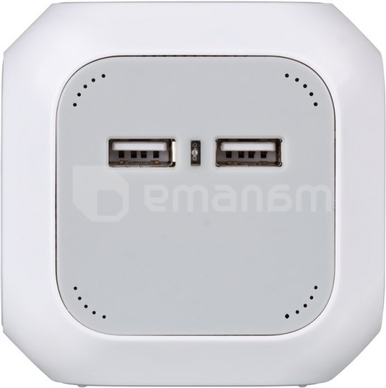 დამაგრძელებელი კუბი 4 Brennenstuhl 1,4მ USB ALEA-Power